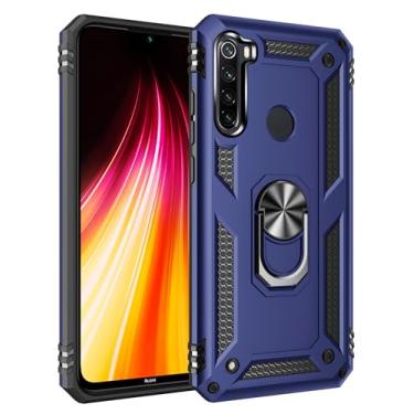 Imagem de SORAKA Capa para Xiaomi Redmi Note 8T com suporte para anel Capa Slim Fit de TPU macio Capa Redmi Note 8T com placa de metal para suporte magnético de telefone para carro