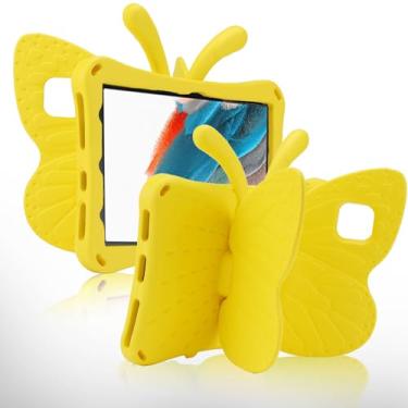 Imagem de Simicoo T-Mobile REVVL Tab 2 5G Tablet 10,1 polegadas 2025 linda capa borboleta com suporte para crianças meninas leve EVA resistente à prova de choque capa completa infantil amigável para crianças