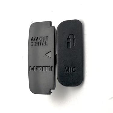 Imagem de 1 conjunto de capa de borracha MIC interface USB para Canon 6D 6D2 80D 60D 650D 600D 700D 750D 77D 800D 70D 7D 7D2 peça de reparo de câmera (tampa de borracha USB 600D)