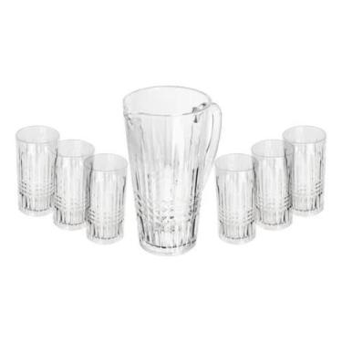 Imagem de Conjunto 06 Copos Com Jarra Queen 20749 Wolff