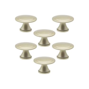 Imagem de Puxador Ponto Para Gaveta 1 Furo Redondo Armario Penteadeira (2, Dourado Fosco)