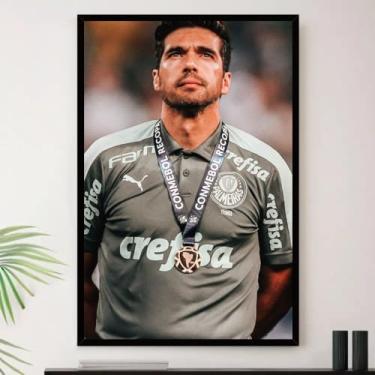 Imagem de Genérico, Quadro Abel Ferreira Medalha Campeão Decorativo A4 23x33cm
