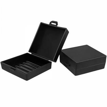 Imagem de Elimeta Porta-Sabonete, Pacote com 2 Unidades, Estojo para Saboneteira Dr. Squatch, Recipiente para Sabonete de Viagem À Prova D'Água com Tampa, Caixa de Saboneteira Quadrada para (, Preto)