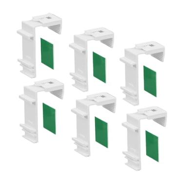 Imagem de YWJLQH 6 peças de suportes de grampo cego, clipes de instalação, peças de reposição, suportes leves para persianas de janela para sala de jantar e casa