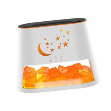 Imagem de Generic Umidificador de ar com difusor de óleos essenciais, 260 ml, compacta, difusor de aromas, 7 cores, luz ambiente para quarto, berçário, escritório, Seixo Branco