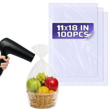 Imagem de Sacos termorretráteis PalaYou 11 x 18 cm 100 unidades para livros e pr