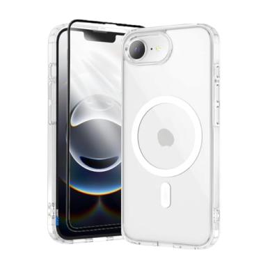 Imagem de Capa Capinha Case Magnética Carregamento por Indução E Película de Vidro 3d Para iPhone (iPhone 16e)