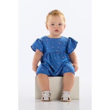 Imagem de Banho de Sol Cerejas para Bebê Menina Quimby, Azul, P