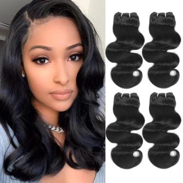 Imagem de Pacotes Hair Weave HVN-KVVM Body Wave 4, 100% virgem brasileira
