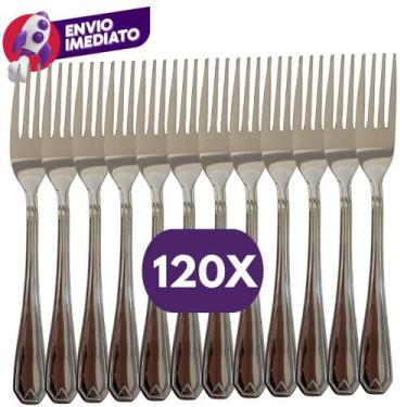 Imagem de Kit Garfo Refeição Mesa Jogo Aço Inox Premium Talher Cozinha Restauran