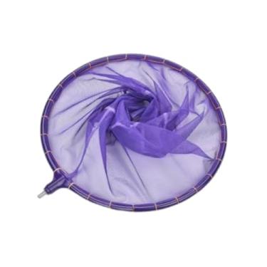 Imagem de Baoblaze Rede de pesca Redes de desembarque de peixes Dobrável Secagem rápida Captura Fácil armazenamento Macio Água doce Camping Leve Malha removível, Purple S