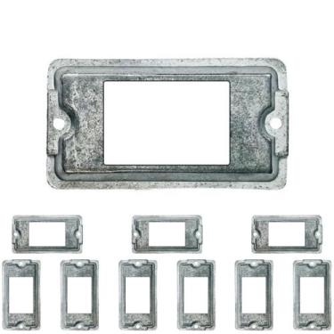 Imagem de 10 Tampa De Condulete 3/4 Furação 3 Tecla Alumínio Sieg