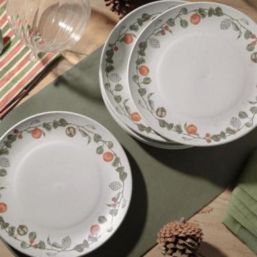 Imagem de Conjunto com 6 Pratos Raso Coup Stoneware Noite Feliz Ø26cm - Porto Br