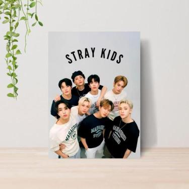 Imagem de Quadro Decorativo Kpop Stray Kids A4  Placa MDF 016 - Lomi Art