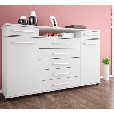 Imagem de Comoda 7 Gavetas 2 Portas com  Rodizios London Demobile