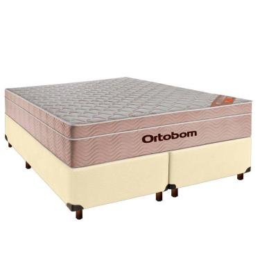 Imagem de Colchão Queen Molas Ensacadas + Box Bege - Airtech Ortobom
