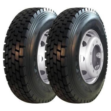 Imagem de Pneu Longmarch D275 295/80 R22.5 Aro 22.5 152/149K Borrachudo Kit2