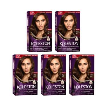 Imagem de Coloraçao Koleston 40 Castanho Medio - Kit C/5Un