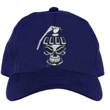 Imagem de Boné  Boné Caveira Granada - Kaluapa, Único, Azul, Únissex