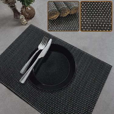 Imagem de 4 Jogo Americano Esteira Bambu Natural Tocantins Pt 30X45