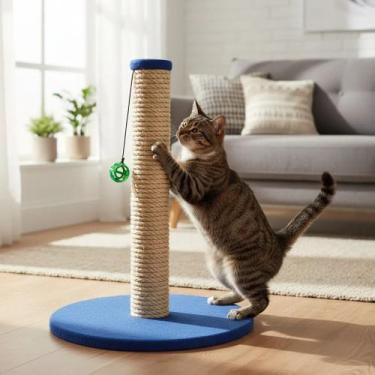 Imagem de Arranhador para Gato 44cm Base Estável Suportanto Brincadeiras Intensa