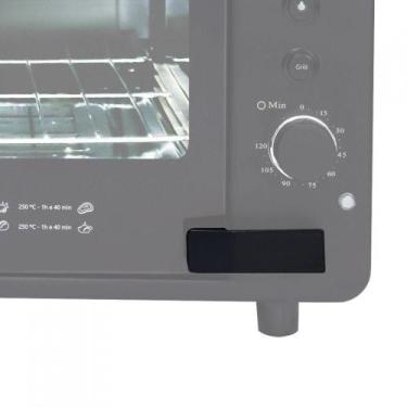 Imagem de Puxador Inferior Frontal Para Forno De Bancada Preto - FOGATTI