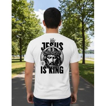 Imagem de Camiseta Masculina Streetwear Cristã Fé Religião Gospel - Evangélica J