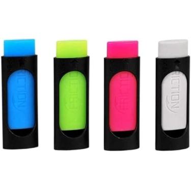 Imagem de 4 peças de borracha de tinta colorida para caneta apagável, papelaria, escritório, escola, presente, caneta dedicada aleatória para cor gel, borracha para tinta, borracha de tinta