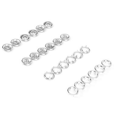 Imagem de Yctze Conjunto de Prendedores de Botão de Pressão de Pino Oco de 9,5 Mm de 200 Peças para Ternos de Uma Peça de bebê – Inclui Botões de Pressão Masculinos e Femininos para Reparos de Roupas DIY e Projetos de Artesanato