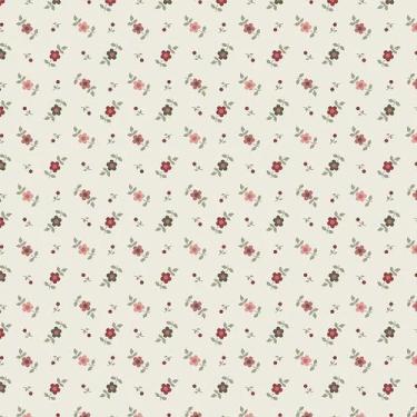 Imagem de Tecido Tricoline Micro Floral Preferido Bege para Artesanato - Fuxicos