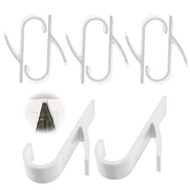 Imagem de Pacote com 8 ganchos multiuso para radiadores redondos, ganchos de toalha de aquecedor ABS para radiadores padrão