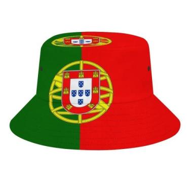 Imagem de Bucket Hat Laohuui Portugal Flag Summer Sun Hat