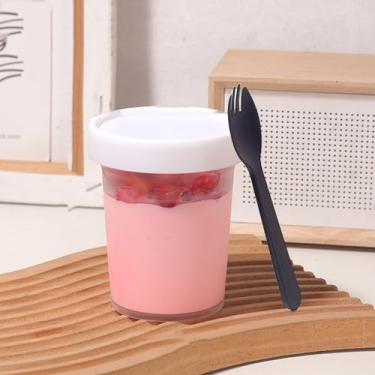 Imagem de Recipientes de armazenamento de alimentos com tampas, freezer, copos de sorvete, recipiente à prova de vazamento, preparação de refeições, seguro para micro-ondas (200 ml)