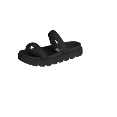 Imagem de Rasteira Vizzano Flatform 6459.110 Papete Feminina Strass (40, Preto)