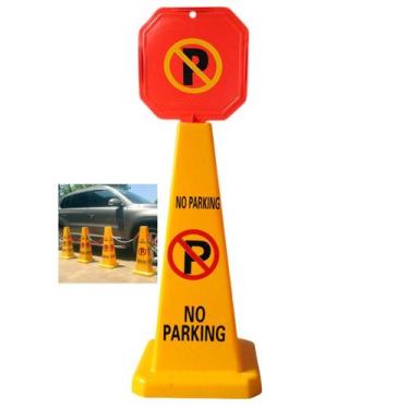 Imagem de Cone Estacionamento Sinalizaçao Viaria Obra Estrada Rua Avenida Placa 