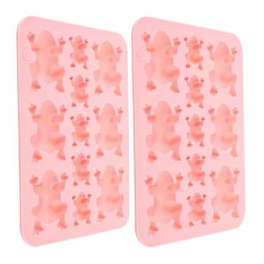 Imagem de COHEALI 2 moldes em forma de sapo para chocolate e doces, ferramenta fácil de assar para guloseimas para padeiros domésticos e design flexível