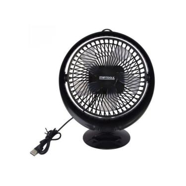 Imagem de Ventilador De Mesa Preto Usb Silencioso 02 Velocidades 7,5W