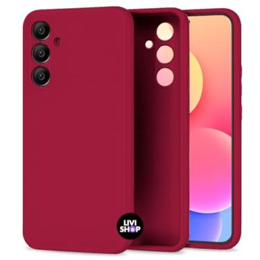 Imagem de Capa Case Capinha Compatível Samsunng Galaxy A72 Silicone Com Bordas Elevadas Aveludada Forro Premium (MARSALA)