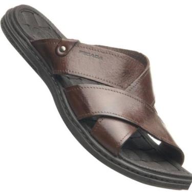 Imagem de Chinelo Pegada 131285 Masculino, Pinhão, 42