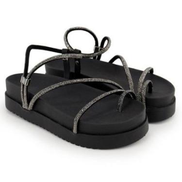 Imagem de Sandália Papete Feminina Preta-Feminino