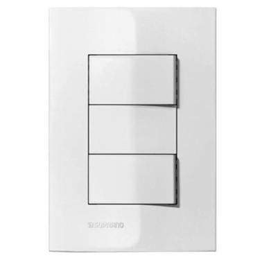 Imagem de Interruptor Simples 4x2 Iris 2 Teclas 10a Branco A7b10001340177 Soprano