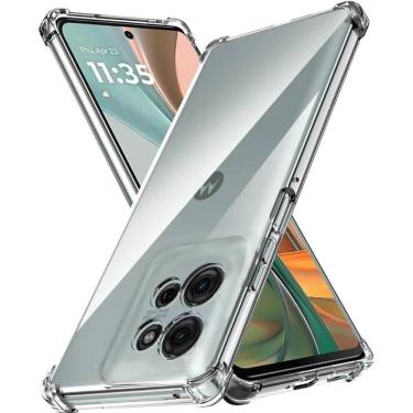 Imagem de Capa Capinha Antishock Reforçada Transparente Para Motorola Moto G75 XT2437