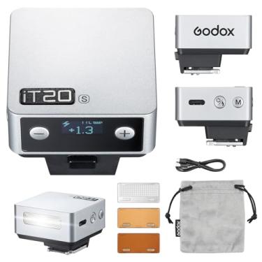 Imagem de Godox Mini flash iT20 O TTL - flash de câmera iT20O para Olympus com bateria de 7,4 V 300 mAh 700+ Flashes 1,5s Reciclagem Hot Shoe Flash com difusor magnético/acessórios de filtro de cor para Olympus
