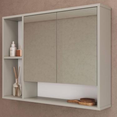 Imagem de Armário de Banheiro Bari 2 Portas com Espelho Arenas - Art In Móveis