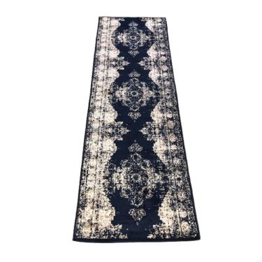 Imagem de Passadeira Trilho 3M Vintage Reload Azul 80X300Cm Tipo Persa