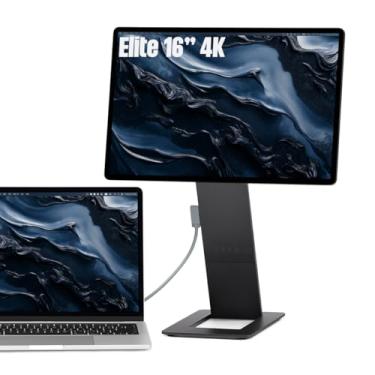 Imagem de SOTSU Monitor portátil FlipAction Elite de 16 polegadas | 4K | Super compacto | Rotação pivô | 3840 x 2400 DCI P3 | 60 Hz | 450 Nits | CNC completo de metal | Combinação perfeita para Mac e Windows