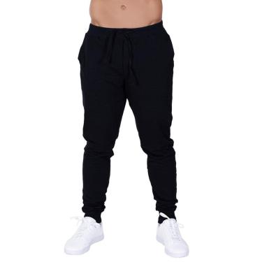 Imagem de Calça Moletom Preta Com Bolso Frimodas Masculino Adulto-Masculino