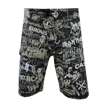 Imagem de Bermuda Água Alkary Rock Preta-Masculino