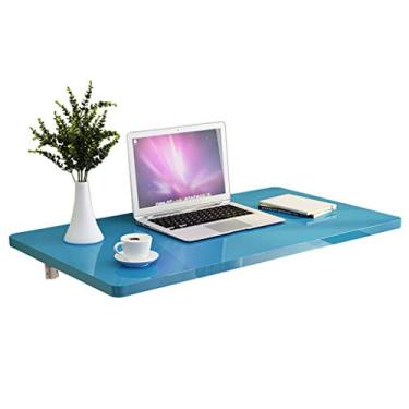 Imagem de Mesa dobrável montada na parede, mesa suspensa para escritório, mesa de trabalho, mesa suspensa para estudo, cozinha e mesa de jantar