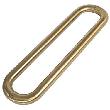 Imagem de STXYANGV Conjunto de puxadores de porta redonda de aço inoxidável, puxador de porta de vidro moderno pesado para chuveiro de hotel Hall, barra deslizante longa de 40.6 cm/61.0 cm/81.3 cm/119.4 cm (Cor